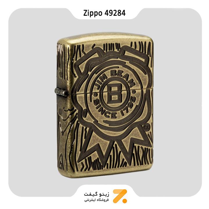 فندک بنزینی زیپو طرح لوگو جیم بیم مدل 49284